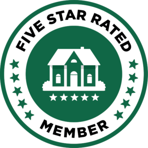 Five Star Rated dot com member badge