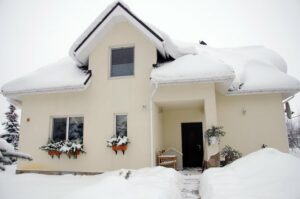 House Covered in Heavy Snow - K-Guard Rocky Mountains
