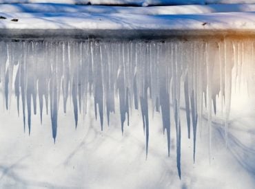 image of icicles melting, a common occurrence during freeze-thaw cycles