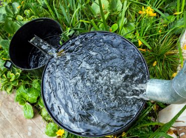 Rainwater coming through gutter